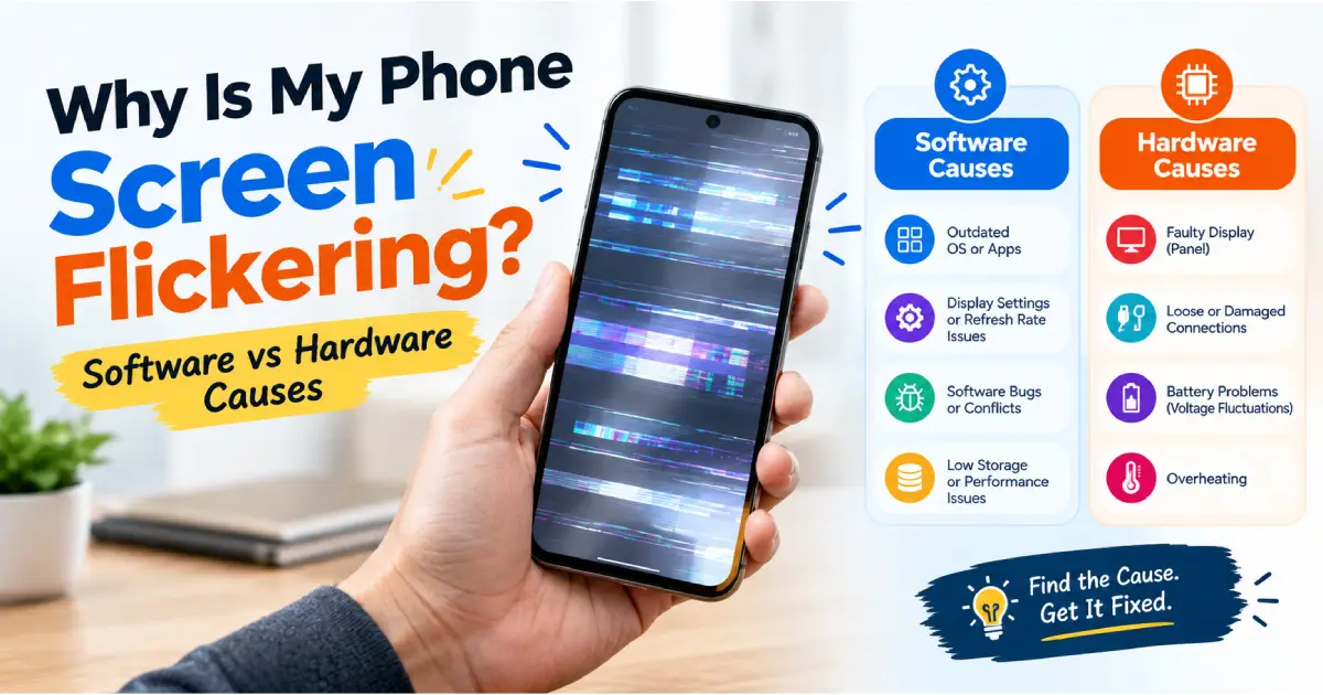 Why Is My Phone Screen Flickering? Software vs Hardware Causes